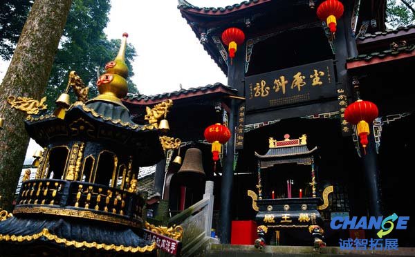 青城山主要景点天然图画