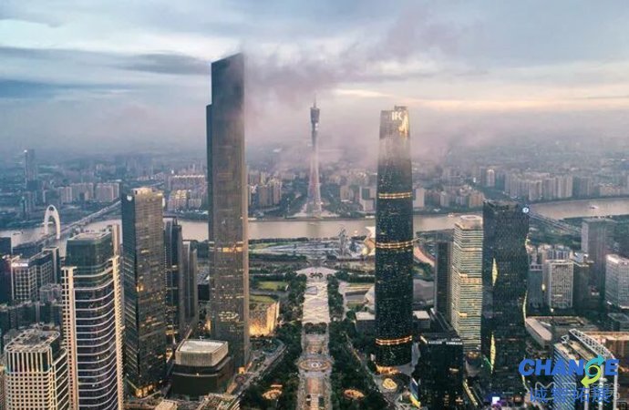 广州最高地标：广州东塔(周大福金融中心)，高度530米