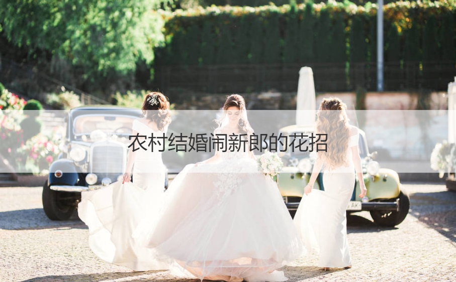农村结婚闹新郎的花招(图1)