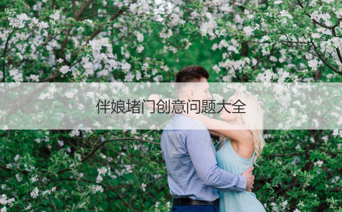伴娘堵门创意问题大全(图1)