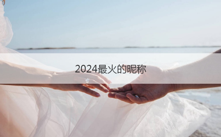 2024最火的昵称  好运气的网名昵称