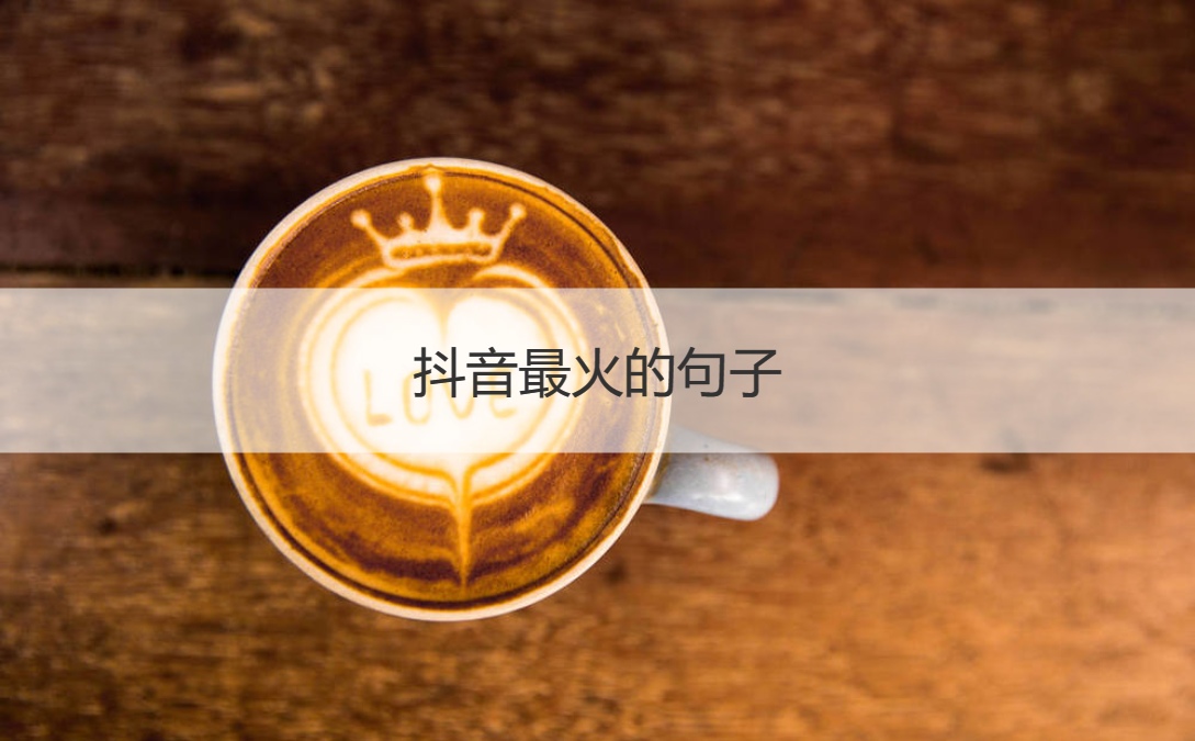 抖音最火的句子 抖音十首比较火的歌