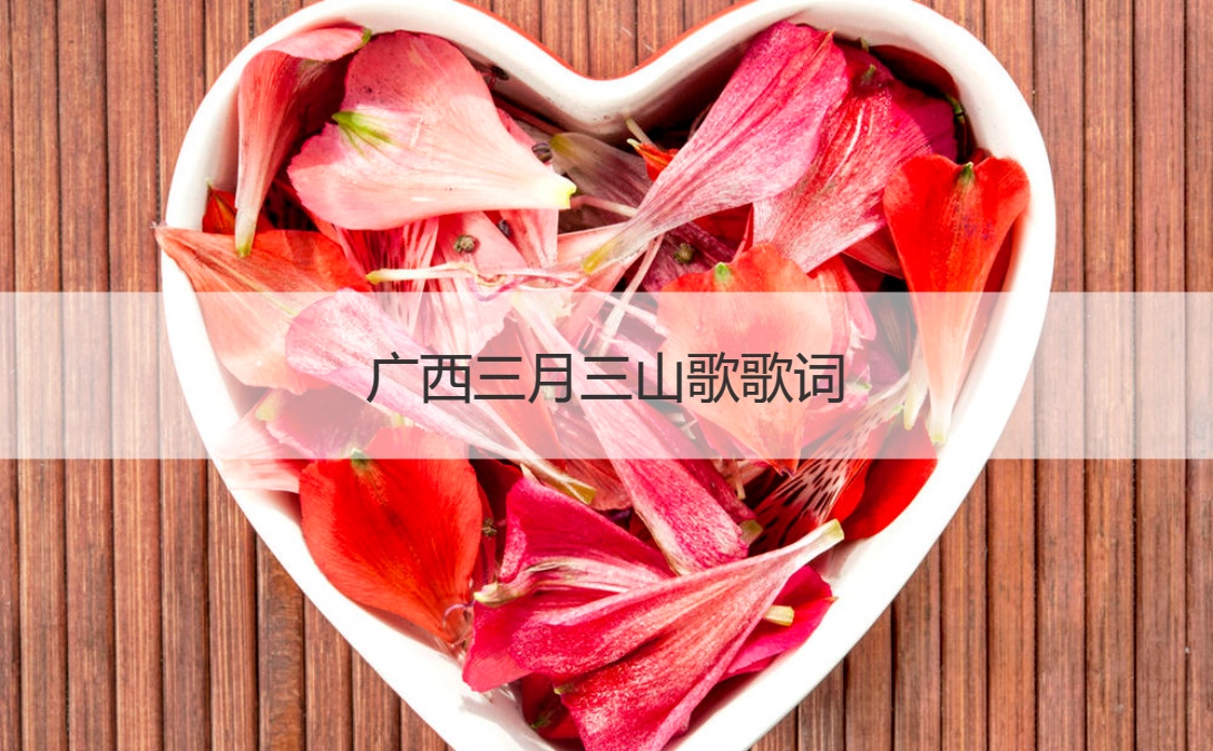 广西三月三山歌歌词 广西三月三风俗