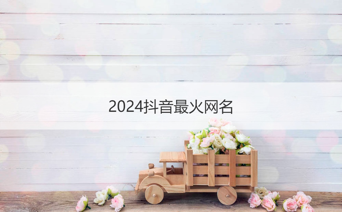 2024抖音最火网名 家长给孩子取名的讲