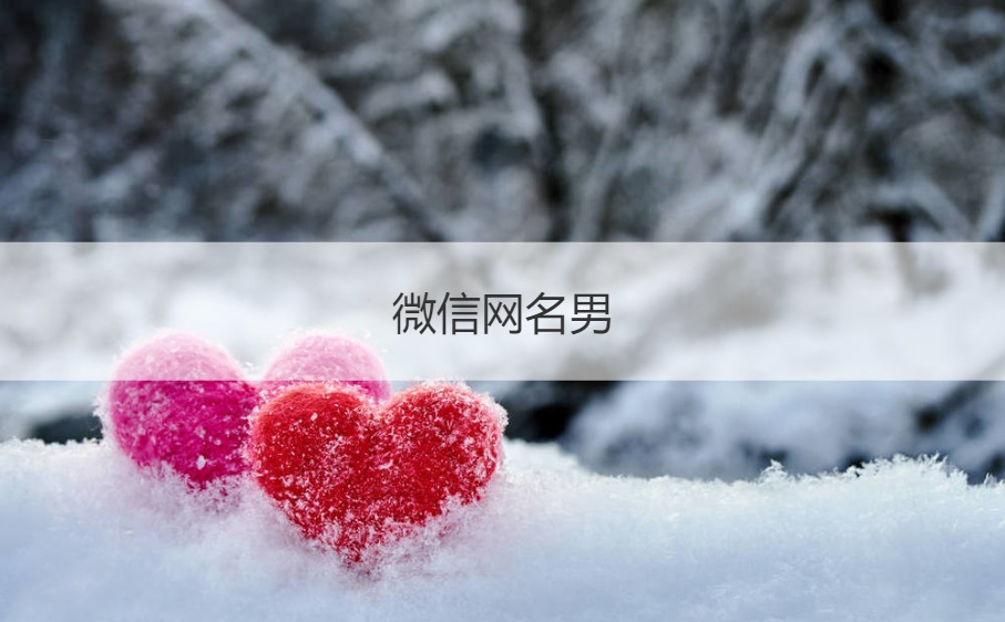 微信网名男  成熟男人网名稳重