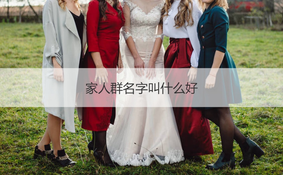 家人群名字叫什么好  2024最旺的家族