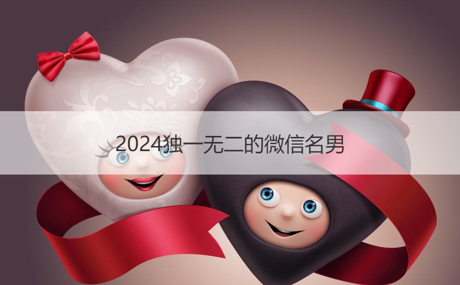 2024独一无二的微信名男 男士微信名字