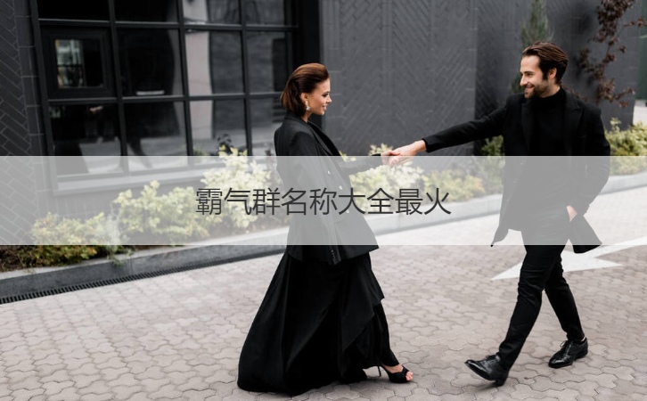 霸气群名称大全最火  比较有意思的微信群