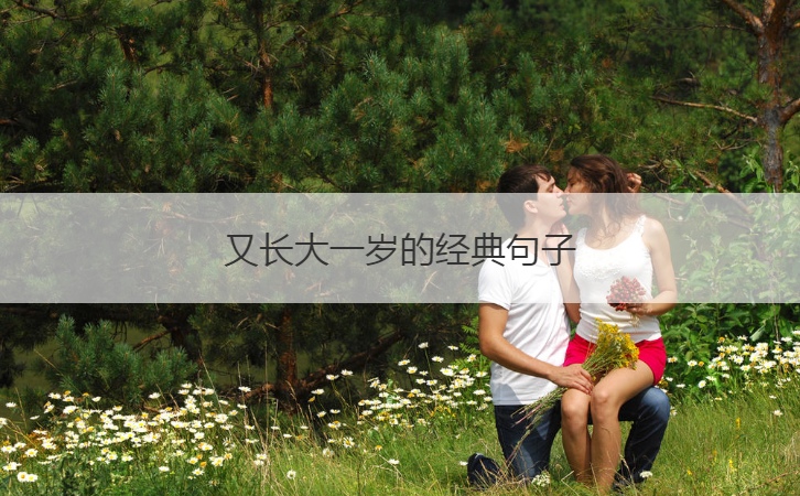 又长大一岁的经典句子  成长的经典语录