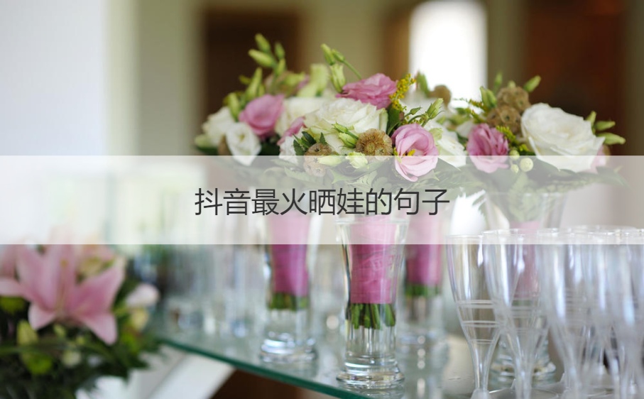 抖音最火晒娃的句子 发抖音晒娃容易火的句子(图1)