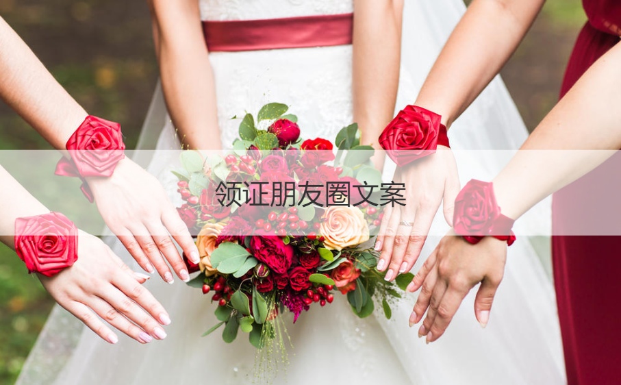 领证朋友圈文案 结婚证高级文案(图1)