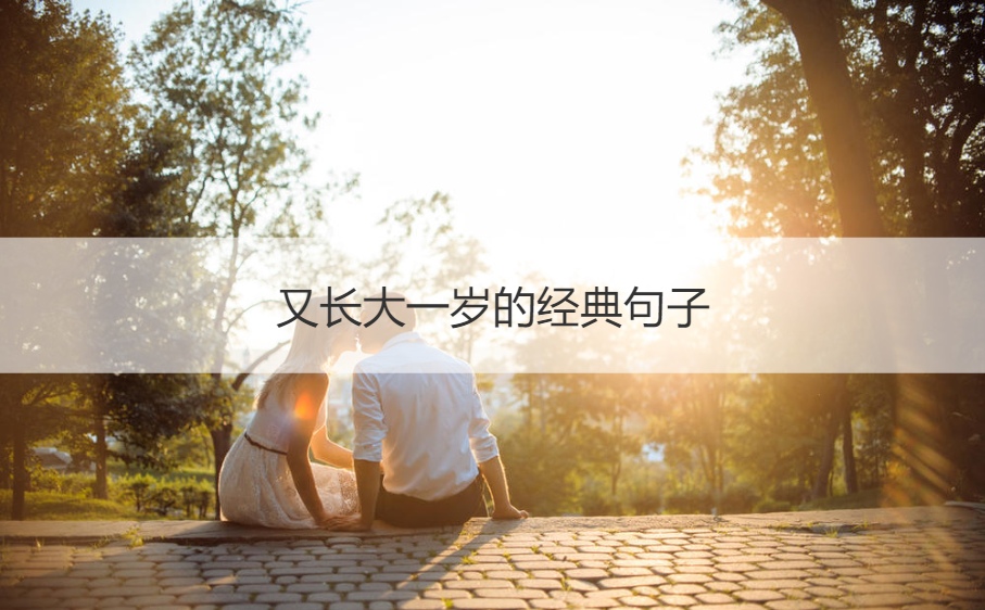 又长大一岁的经典句子 暗示又长大一岁的话(图1)