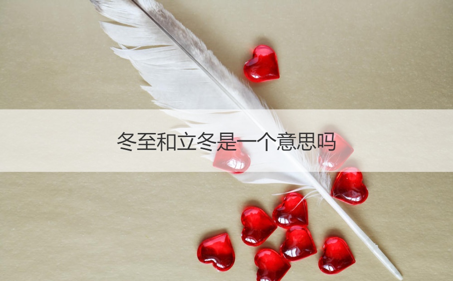 冬至和立冬是一个意思吗 立冬跟冬至有什么区别(图1)