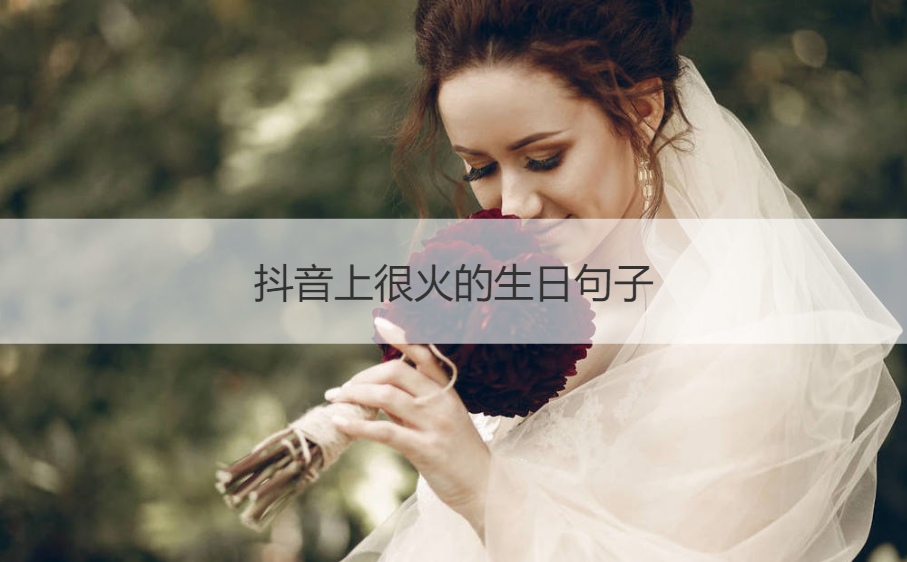 抖音上很火的生日句子  抖音生日祝福语的句子(图1)