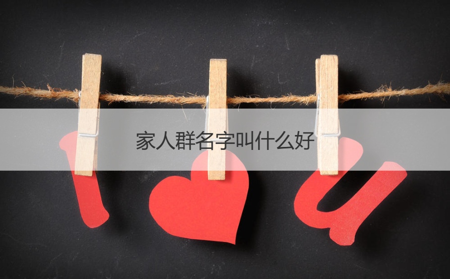 家人群名字叫什么好 小家庭群名温馨有意义(图1)