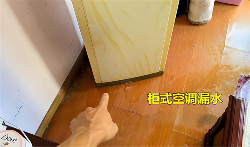 立式空调内机漏水出来是怎么回事(图1) 立式空调内机漏水出来是怎么回事(图1)
