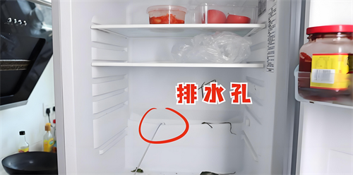 冰箱排水孔在哪个位置(图1) 冰箱排水孔在哪个位置(图1)