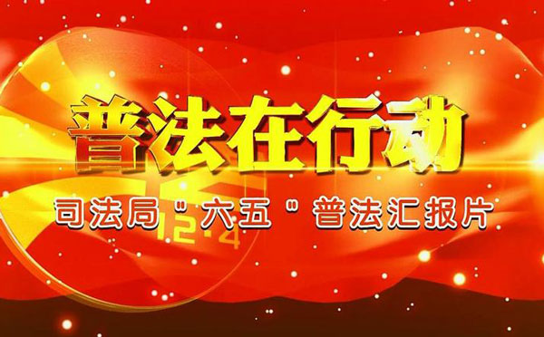 六五普法宣传标语