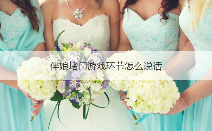 伴娘堵门游戏环节怎么说话