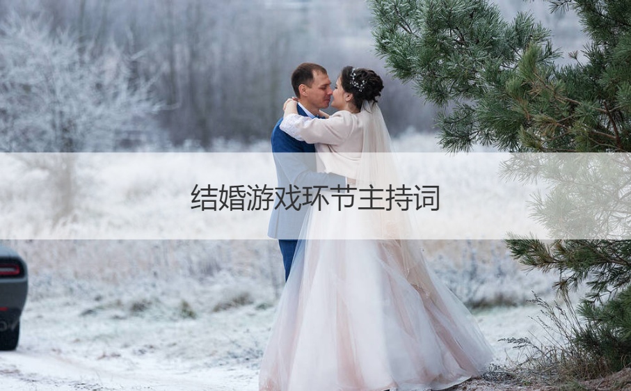 结婚游戏环节主持词