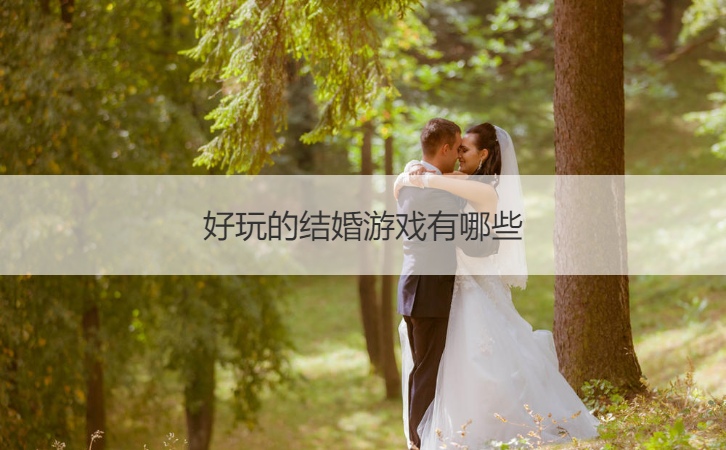 好玩的结婚游戏有哪些
