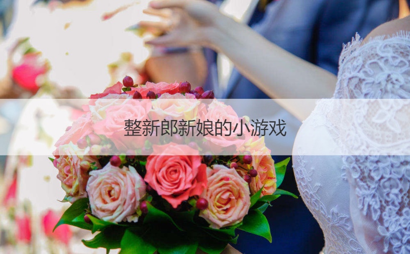 整新郎新娘的小游戏